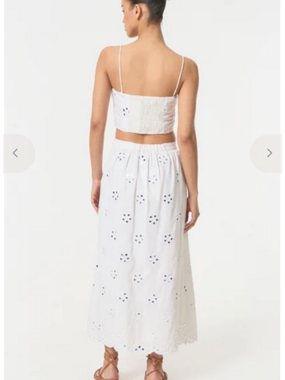 Rhode White Eyelet Midi Skirt - Picture 5 of 7